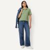 image:imageAmazon Essentials Womens ShortSleeve Polo Shirt Soft Stretch Cotton Jersey Available in Plus SizeSage Green