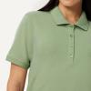 image:imageAmazon Essentials Womens ShortSleeve Polo Shirt Soft Stretch Cotton Jersey Available in Plus SizeSage Green