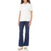 image:imageAmazon Essentials Womens ShortSleeve Polo Shirt Soft Stretch Cotton Jersey Available in Plus SizeWhite