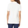 image:imageAmazon Essentials Womens ShortSleeve Polo Shirt Soft Stretch Cotton Jersey Available in Plus SizeWhite