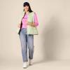image:imageAmazon Essentials Womens SlimFit 34 Sleeve Boat Neck Cotton Modal Micro Rib TShirtBright Pink