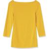 image:imageAmazon Essentials Womens SlimFit 34 Sleeve Boat Neck Cotton Modal Micro Rib TShirtDark Golden Yellow