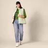 image:imageAmazon Essentials Womens SlimFit 34 Sleeve Boat Neck Cotton Modal Micro Rib TShirtGreen
