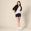 image:imageAmazon Essentials Womens SlimFit 34 Sleeve Boat Neck Cotton Modal Micro Rib TShirtLight Pink