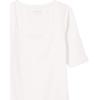 image:imageAmazon Essentials Womens SlimFit Half Sleeve Square Neck Summer TShirtBright White