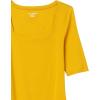 image:imageAmazon Essentials Womens SlimFit Half Sleeve Square Neck Summer TShirtDark Golden Yellow