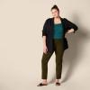 image:imageAmazon Essentials Womens SlimFit Half Sleeve Square Neck Summer TShirtDark Green
