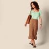 image:imageAmazon Essentials Womens SlimFit Half Sleeve Square Neck Summer TShirtGreen