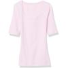 image:imageAmazon Essentials Womens SlimFit Half Sleeve Square Neck Summer TShirtLight Pink