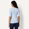 image:imageAmazon Essentials Womens SlimFit Half Sleeve Square Neck TShirtLight Blue