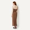 image:imageAmazon Essentials Womens SlimFit Matte Jersey Strapless Maxi DressChocolate