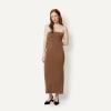 image:imageAmazon Essentials Womens SlimFit Matte Jersey Strapless Maxi DressChocolate