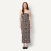 image:imageAmazon Essentials Womens SlimFit Matte Jersey Strapless Maxi DressDark Maroon Bandana Pattern