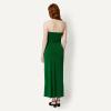 image:imageAmazon Essentials Womens SlimFit Matte Jersey Strapless Maxi DressGreen