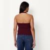 image:imageAmazon Essentials Womens SlimFit Ribbed Halter TopDark Burgundy