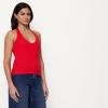 image:imageAmazon Essentials Womens SlimFit Ribbed Halter TopRed