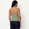 image:imageAmazon Essentials Womens SlimFit Ribbed Halter TopSage Green