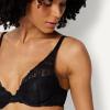 image:imageAmazon Essentials Womens Stretch Galloon Lace Lined Wired Deep Plunge BraBlackWhite
