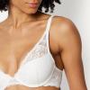 image:imageAmazon Essentials Womens Stretch Galloon Lace Lined Wired Deep Plunge BraWashed BronzeWhite