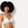 image:imageAmazon Essentials Womens Stretch Galloon Lace Lined Wired Deep Plunge BraWashed BronzeWhite
