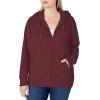 image:imageAmazon Essentials womens Fleece FullZip Hoodie Available in Plus SizeBurgundy