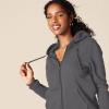 image:imageAmazon Essentials womens Fleece FullZip Hoodie Available in Plus SizeDark Grey Heather