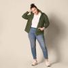 image:imageAmazon Essentials womens Fleece FullZip Hoodie Available in Plus SizeDark Olive