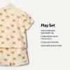 image:imageAmazon Essentials x Sofia Grainge Babies Toddlers and Boys TShirt and Short Play Set MultipacksIvory Elephants