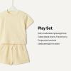 image:imageAmazon Essentials x Sofia Grainge Babies Toddlers and Boys TShirt and Short Play Set MultipacksLight Tan