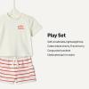 image:imageAmazon Essentials x Sofia Grainge Babies Toddlers and Boys TShirt and Short Play Set MultipacksPetit SoleilUneven Stripe
