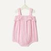image:imageAmazon Essentials x Sofia Grainge Baby Girls Cotton Gauze Sleeveless RomperPink Gingham