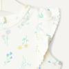 image:imageAmazon Essentials x Sofia Grainge Baby Girls Cotton Ruffle Sleeve Bodysuit with Embroidered Detail Pack of 2Light YellowBouquets