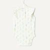 image:imageAmazon Essentials x Sofia Grainge Baby Girls Cotton Ruffle Sleeve Bodysuit with Embroidered Detail Pack of 2Light YellowBouquets