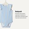 image:imageAmazon Essentials x Sofia Grainge Baby Girls Cotton Ruffle Sleeve Bodysuit with Embroidered Detail Pack of 2WhiteStripe
