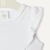 image:imageAmazon Essentials x Sofia Grainge Baby Girls Cotton Ruffle Sleeve Bodysuit with Embroidered Detail Pack of 2WhiteStripe