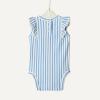 image:imageAmazon Essentials x Sofia Grainge Baby Girls Cotton Ruffle Sleeve Bodysuit with Embroidered Detail Pack of 2WhiteStripe