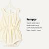 image:imageAmazon Essentials x Sofia Grainge Baby Girls Lightweight French Terry Sleeveless Shorts RomperGolden Yellow Uneven Stripe