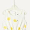 image:imageAmazon Essentials x Sofia Grainge Baby Girls Lightweight French Terry Sleeveless Shorts RomperIvory Big Lemon