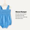 image:imageAmazon Essentials x Sofia Grainge Baby Girls Woven Sleeveless Ruffle RomperBlue