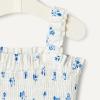 image:imageAmazon Essentials x Sofia Grainge Baby Girls Woven Sleeveless Ruffle RomperIvory Blue Floral