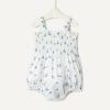 image:imageAmazon Essentials x Sofia Grainge Baby Girls Woven Sleeveless Ruffle RomperIvory Blue Floral