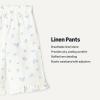 image:imageAmazon Essentials x Sofia Grainge Toddlers and Baby Girls Cotton Linen Wide Leg Pullon Pant with RufflesIvory Blue Floral