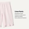 image:imageAmazon Essentials x Sofia Grainge Toddlers and Baby Girls Cotton Linen Wide Leg Pullon Pant with RufflesLight Pink