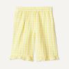 image:imageAmazon Essentials x Sofia Grainge Toddlers and Baby Girls Cotton Linen Wide Leg Pullon Pant with RufflesYellow Gingham