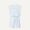 image:imageAmazon Essentials x Sofia Grainge Toddlers and Baby Girls Cotton Pique Short Sleeve TShirt amp Pants Play SetBlue Uneven Thin Stripe