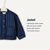 image:imageAmazon Essentials x Sofia Grainge Toddlers and Baby Girls Cotton Sateen Lightweight Printed JacketNavy
