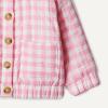 image:imageAmazon Essentials x Sofia Grainge Toddlers and Baby Girls Cotton Sateen Lightweight Printed JacketPink Big Gingham