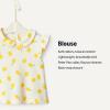 image:imageAmazon Essentials x Sofia Grainge Toddlers and Baby Girls Cotton Short Sleeve Blouses with Ruffles Pack of 2LemonUneven Stripe