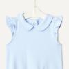 image:imageAmazon Essentials x Sofia Grainge Toddlers and Baby Girls Cotton Short Sleeve Blouses with Ruffles Pack of 2Light BlueBouquets