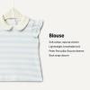 image:imageAmazon Essentials x Sofia Grainge Toddlers and Baby Girls Cotton Short Sleeve Blouses with Ruffles Pack of 2Light BlueStripe